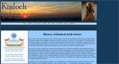 Desktop Screenshot of kinlochirishsetters.com