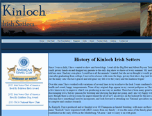 Tablet Screenshot of kinlochirishsetters.com